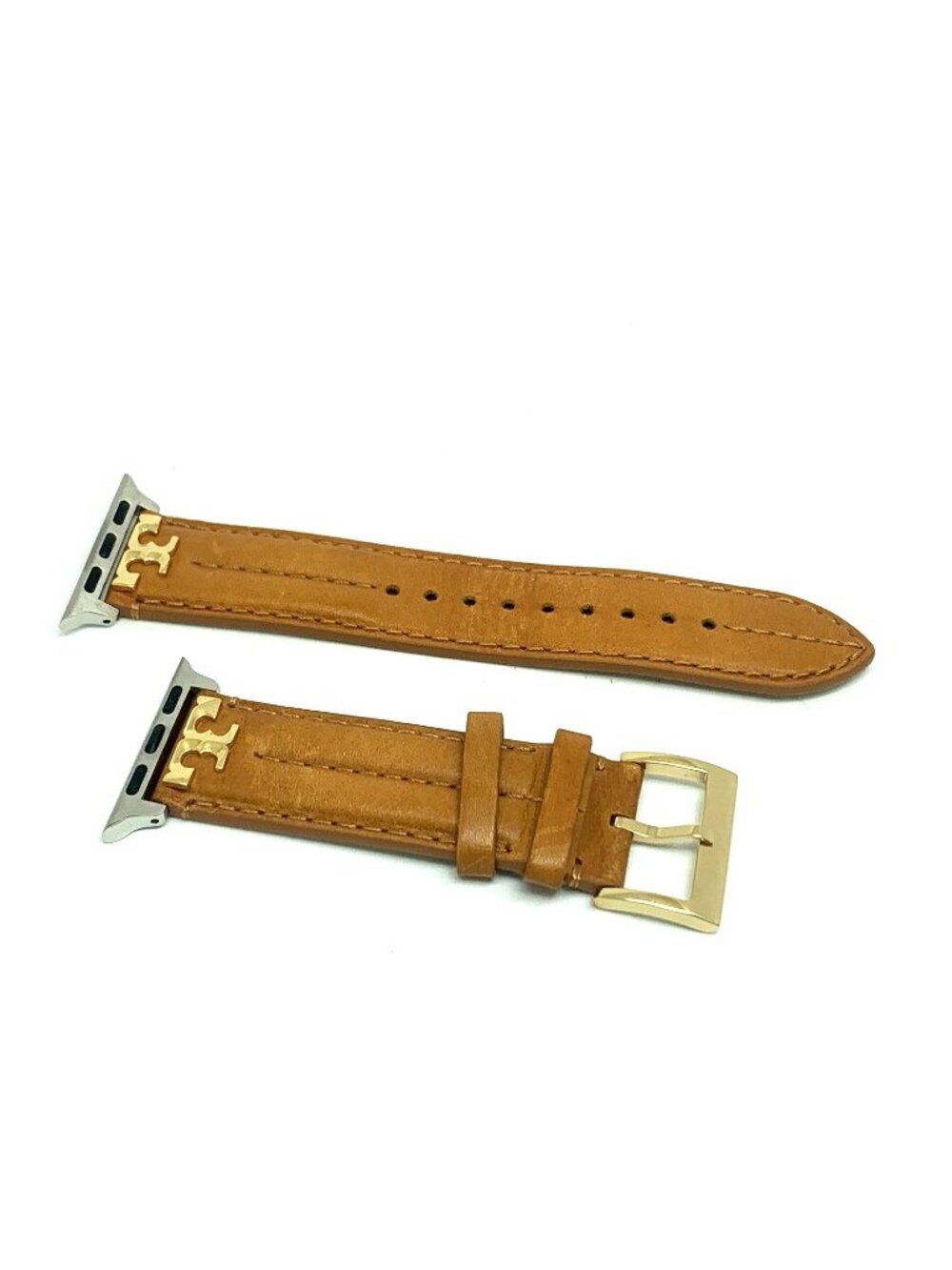 Tory Burch Apple Watch Band Case Size 38/40/41mm Brown Leather Strap TBS0092 - Picture 6 of 7